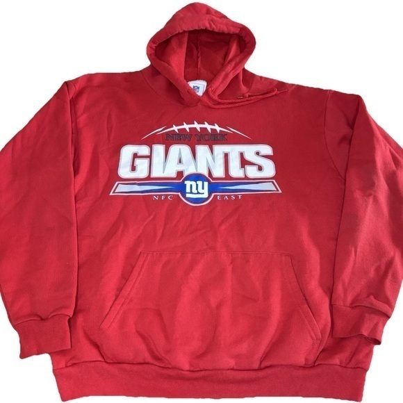 Vintage NFL New York Giants Hoodie Sweatshirt 
Red - Picture 1 of 8